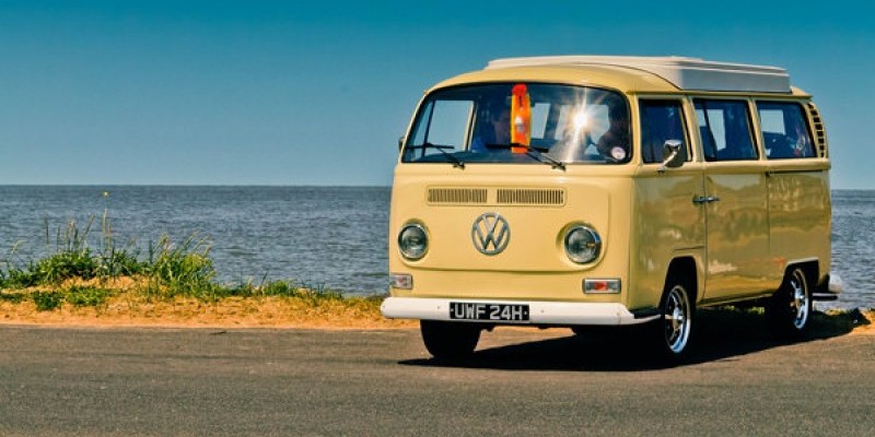 Car Show Orange County - VW Bus on the Beach